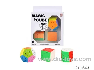 Third Order Pentomino + Maple Leaf Rubik's Cube + Octagonal Cylinder Rubik's Cube (all solid color)