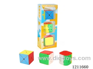 Octagonal Cube+Third Order Cylinder Cube+Maple Leaf Cube