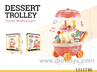 Ice cream kiosk with lighted music (3AA not included)