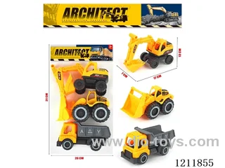 free wheel engineering vehicles（3PCS）