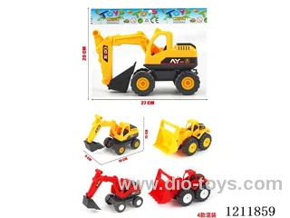 free wheel engineering vehicles（2 style mixed）