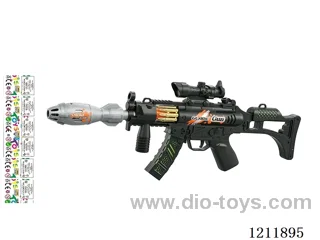 Black spray gun with water bottle + strap / 3*AA not included