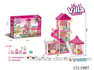 DIY assembling Castle Doll Cottage 148PCS(Injection molding)