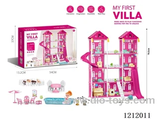DIY assembling Castle Doll Cottage 232PCS (Full Injection Model)