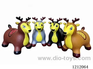 Flash music inflatable painted elk (including 3*1.5V battery)