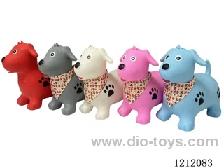 Inflatable painted Dalmatians+scarves