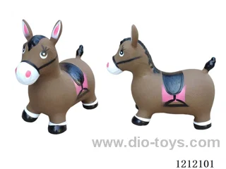 Inflatable painted coffee horse