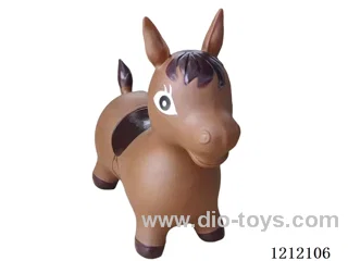 Flash music inflatable painted coffee dragon horse (including 3*1.5V battery)