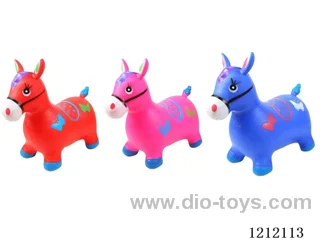 Inflatable painted horse