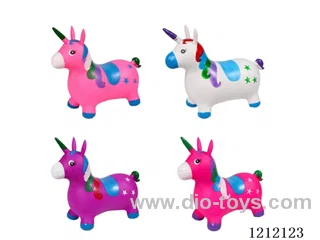 Inflatable painted unicorn