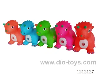 Flash music inflatable painted dinosaur color mixing (including 3*1.5V battery)