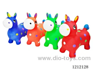Inflatable painted cartoon unicorn