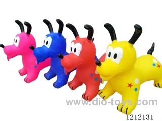 Flash music inflatable painted dog (including 3*1.5V battery)