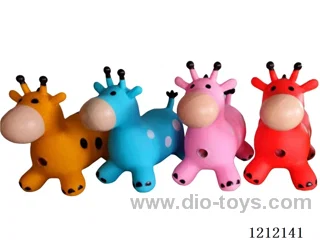 Flash music inflatable painted big mouth deer (including 3*1.5V battery)