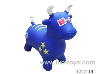 Flash music inflatable painted glasses cow (including 3*1.5V battery)
