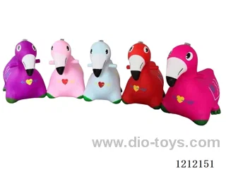 Flash music inflatable painted flamingo (including 3*1.5V battery)