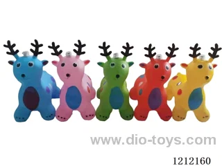 Inflatable painted Christmas deer color mixing