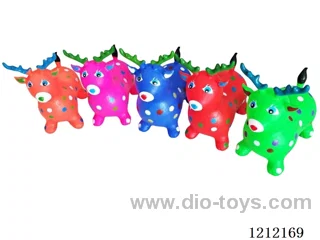 Inflatable painted bighorn deer color mixing
