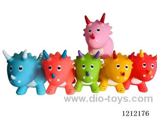 Flash music inflatable painted Triceratops (including 3*1.5V battery)