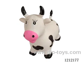 Inflatable painted cows