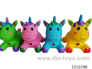 Flash music inflatable painted animal mix (including 3*1.5V battery)