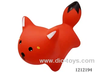 Inflatable painted fox