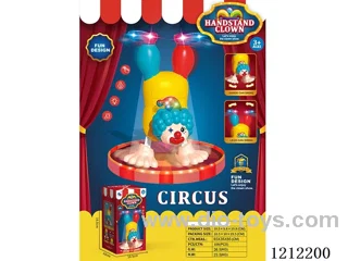 B/O dancing clown W L/M 3 colors mixed in 3*AAA not included.