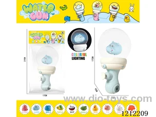 Water gun-light sensing/lighting when exposed to water