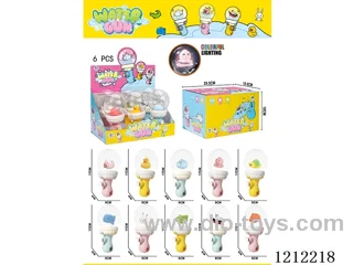 6PCS water gun-light sensing/light on contact with water /10 models/random 3 models mixed/optional.