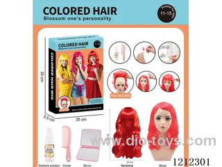 Colorful wig - Festival ball set upgrade version