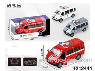 pull back alloy car in window box