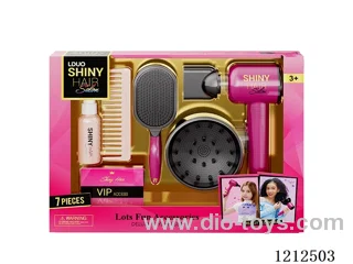 Hairdressing set+sound (7PCS)(3*AAA not included)
