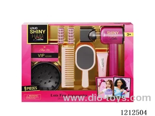 Hairdressing set+sound (9PCS)(3*AAA not included)