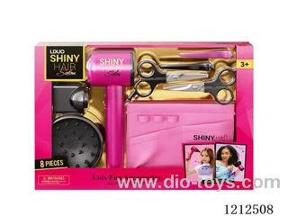 Hairdressing set+sound (8PCS)(3*AAA not included)