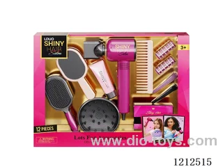 Hairdressing set+sound (12PCS)(3*AAA not included)