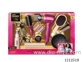 Hairdressing set+sound (14PCS)(3*AAA not included)