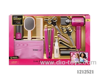 Hairdressing set+lighting and sound (12PCS)(3*AAA+2*AAA not included)