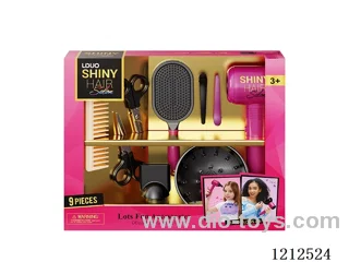 Hairdressing set+sound (9PCS)(3*AAA not included)
