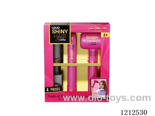 Hairdressing set+light and sound (4PCS)(3*AAA+2*AAA not included)