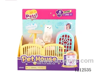 Pet cat rack fence set