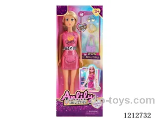 11.5-inch solid body Barbie +car(brown skin)