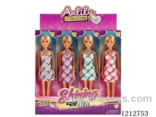 11.5-inch solid body Barbie (brown skin)12PCS