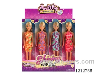 11.5-inch solid body Barbie (brown skin)12PCS