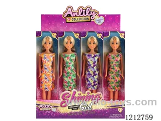 11.5-inch solid body Barbie (brown skin)12PCS