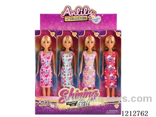 11.5-inch solid body Barbie (brown skin)12PCS