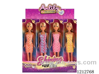 11.5-inch solid body Barbie (brown skin)12PCS