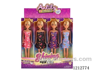 11.5-inch solid body Barbie (brown skin)12PCS