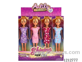 11.5-inch solid body Barbie (brown skin)12PCS