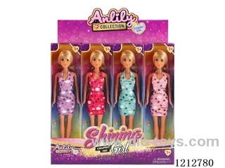 11.5-inch solid body Barbie (brown skin)12PCS