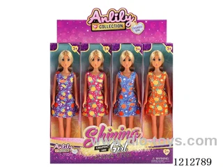 11.5-inch solid body Barbie (brown skin)12PCS
